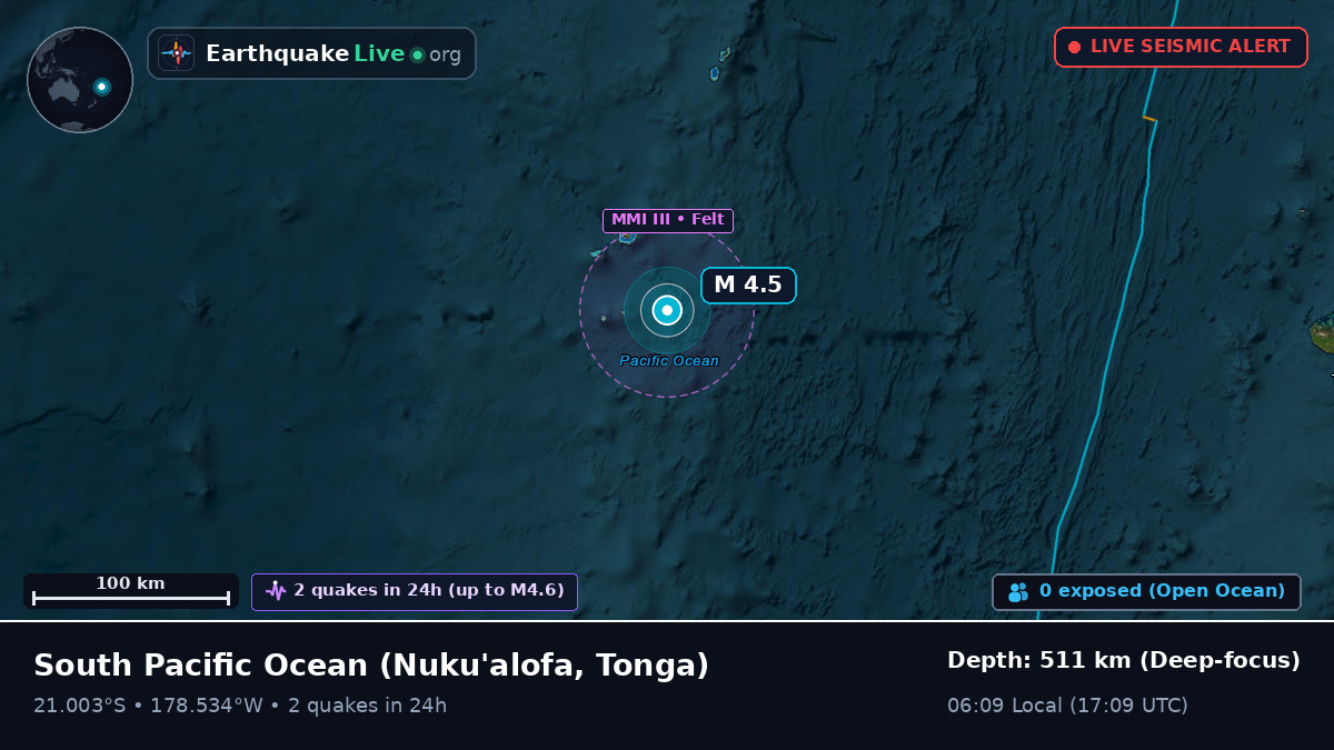 South Pacific Ocean (Tonga)