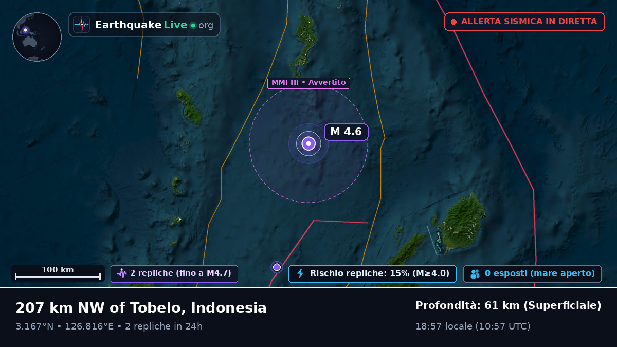 Oceano Pacifico settentrionale (Indonesia)