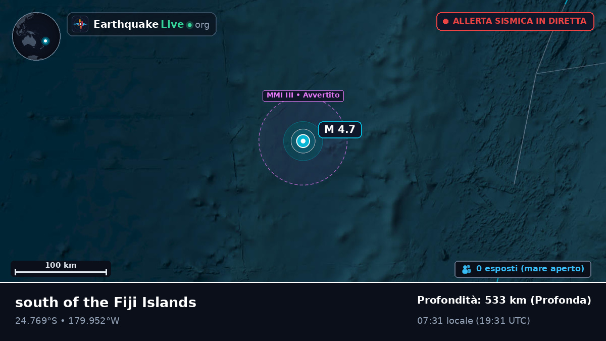 Oceano Pacifico meridionale (Kermadec Islands)