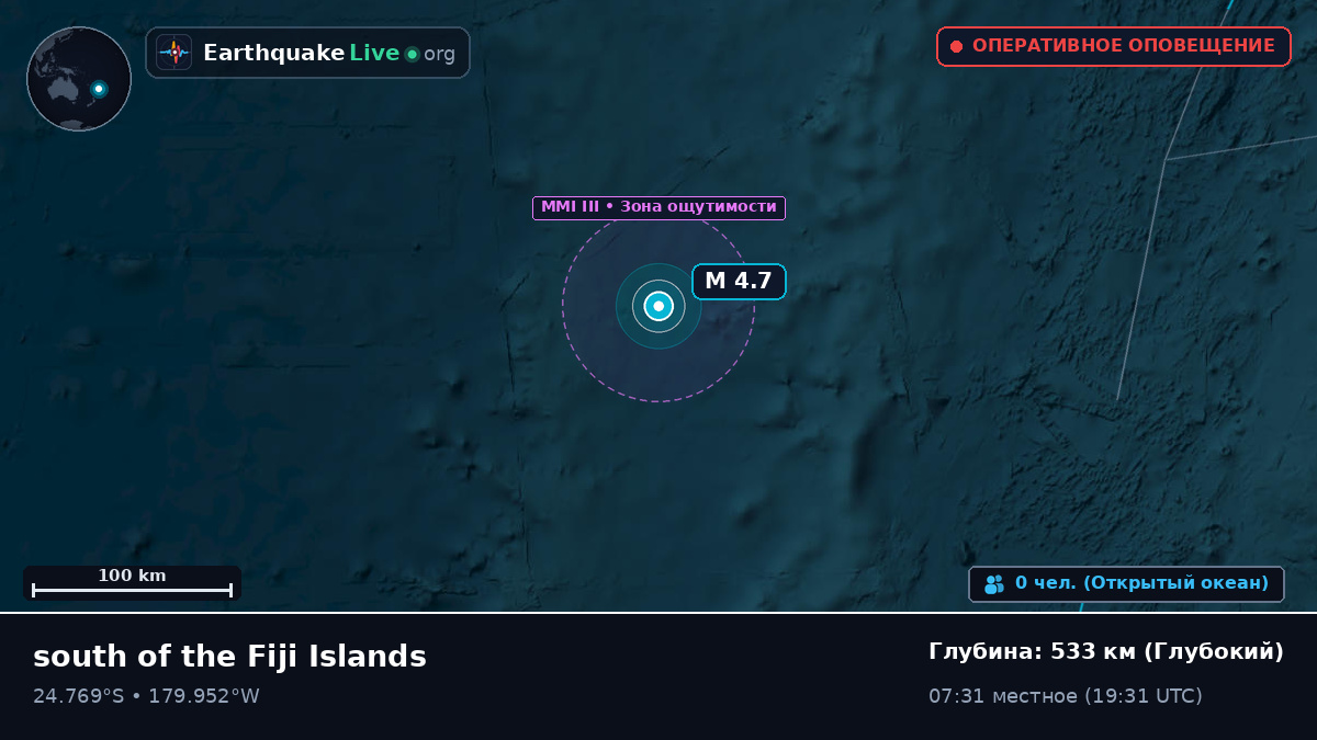 Южная часть Тихого океана (Kermadec Islands)
