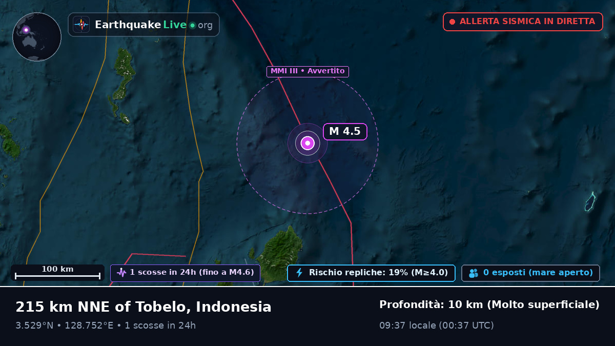 Oceano Pacifico settentrionale (Indonesia)