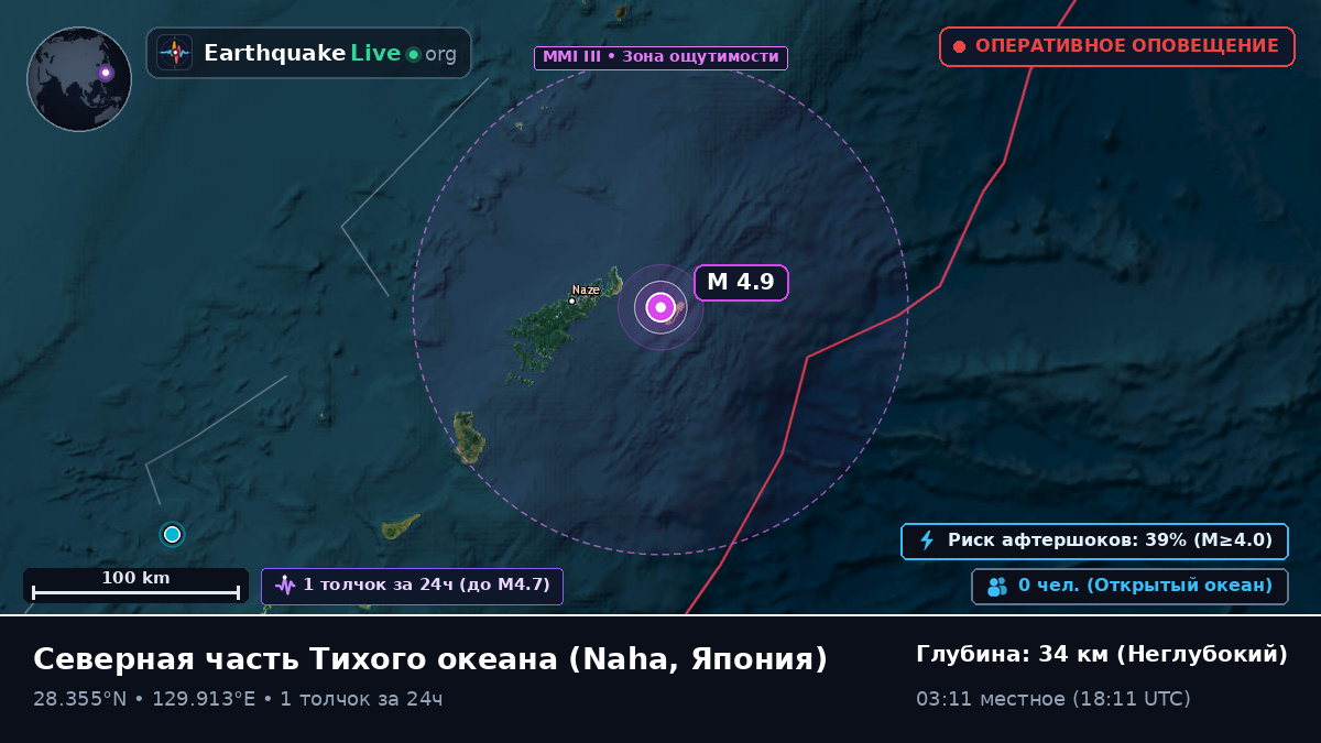 Северная часть Тихого океана (Япония)