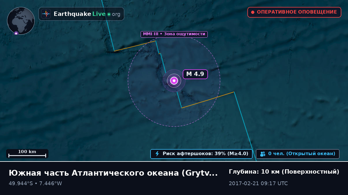 Южная часть Атлантического океана (South Georgia and the Islands)