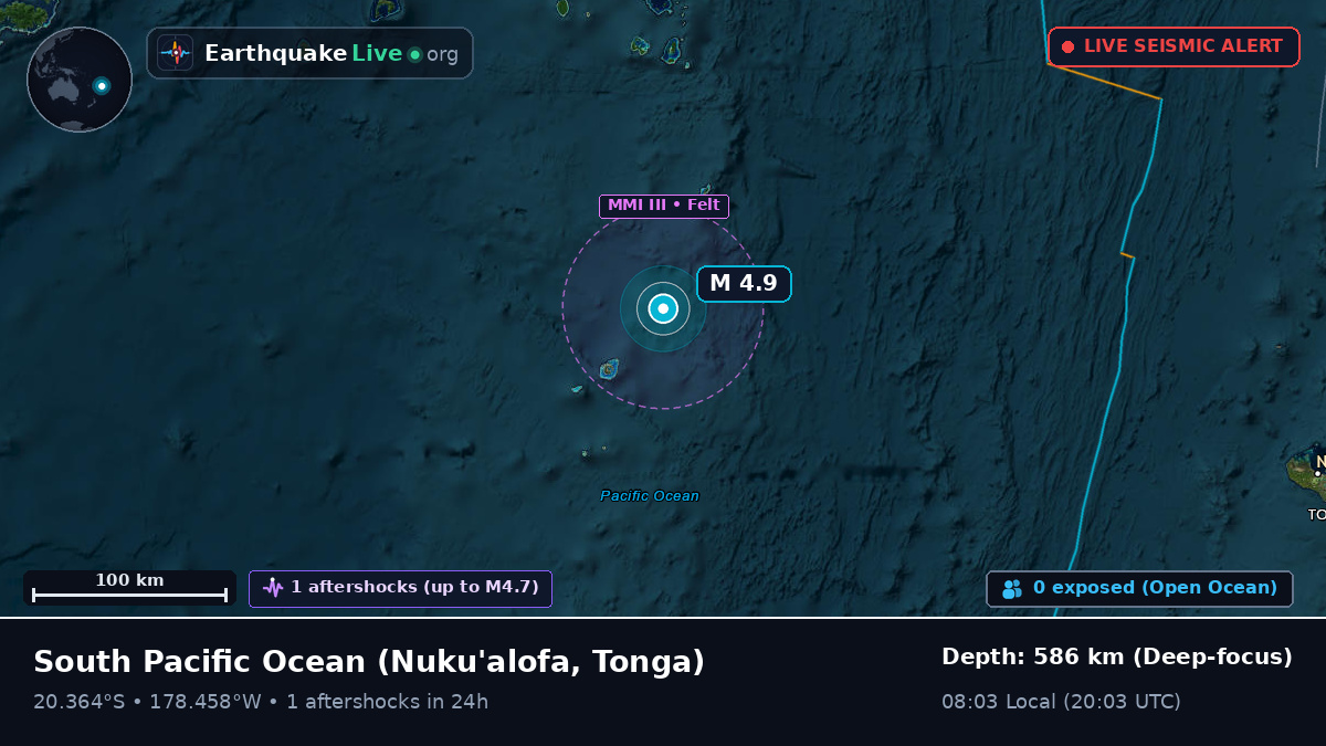 South Pacific Ocean (Tonga)