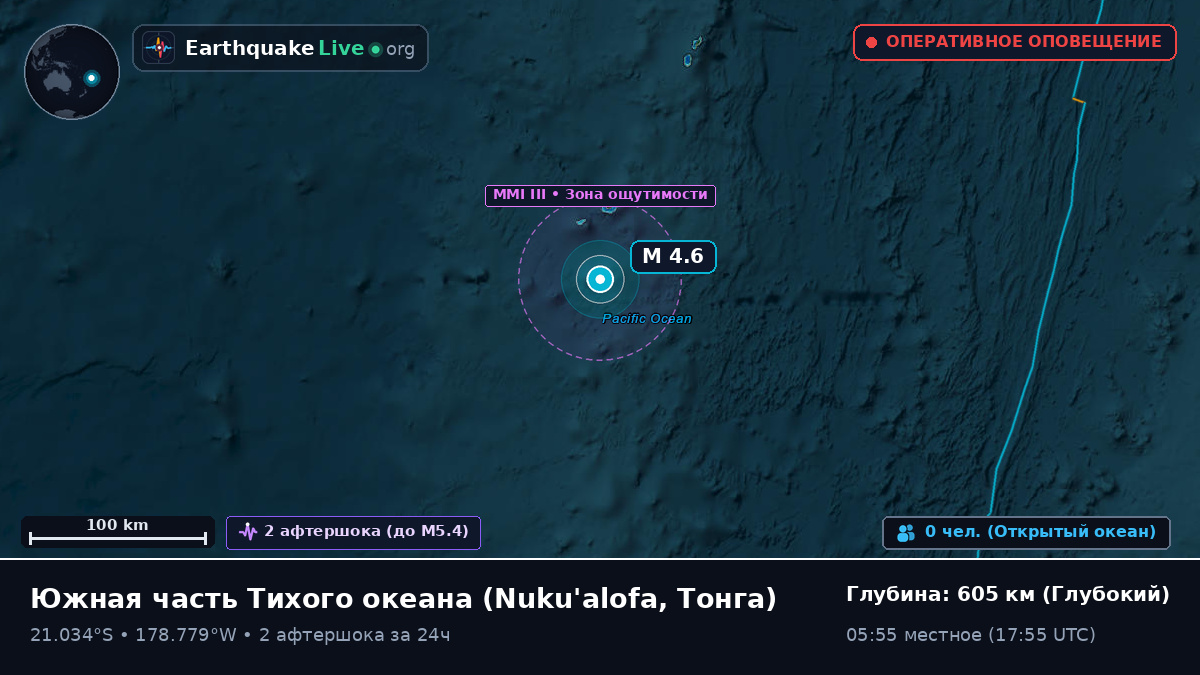 Южная часть Тихого океана (Тонга)