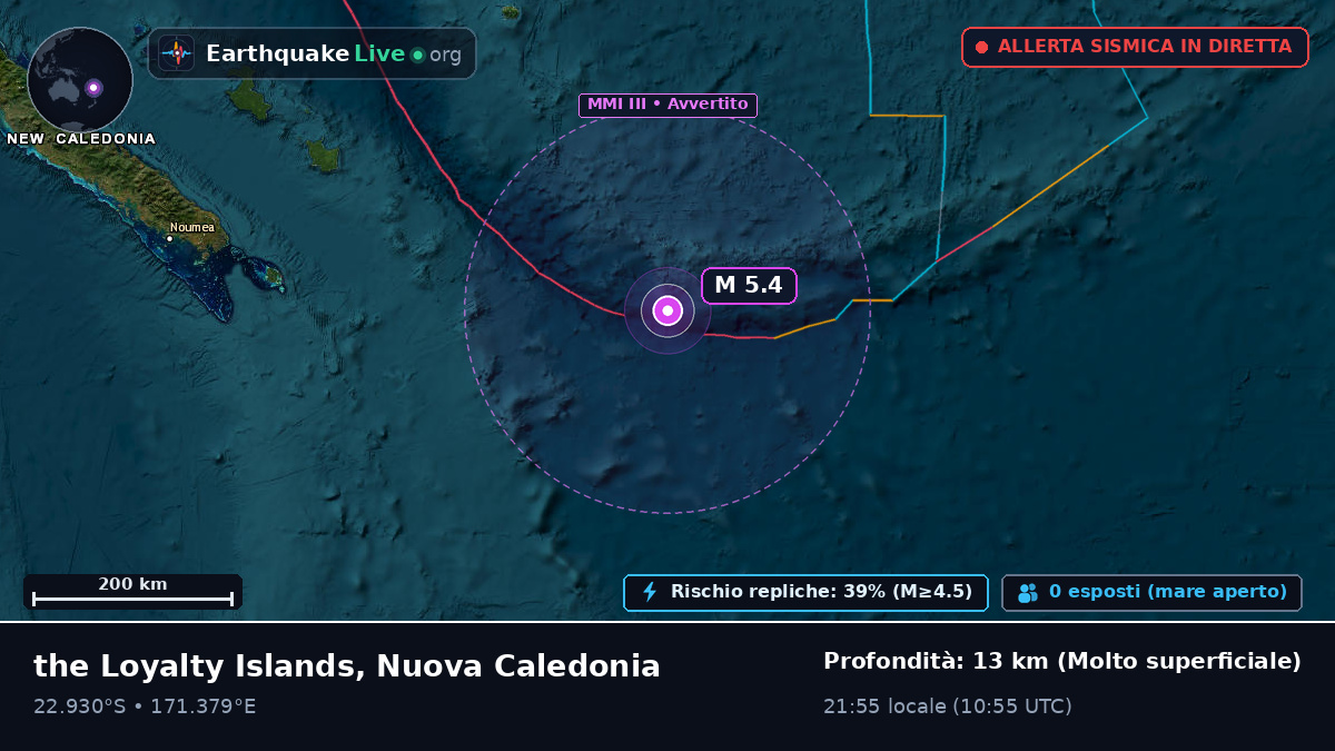 Oceano Pacifico meridionale (Nuova Caledonia)