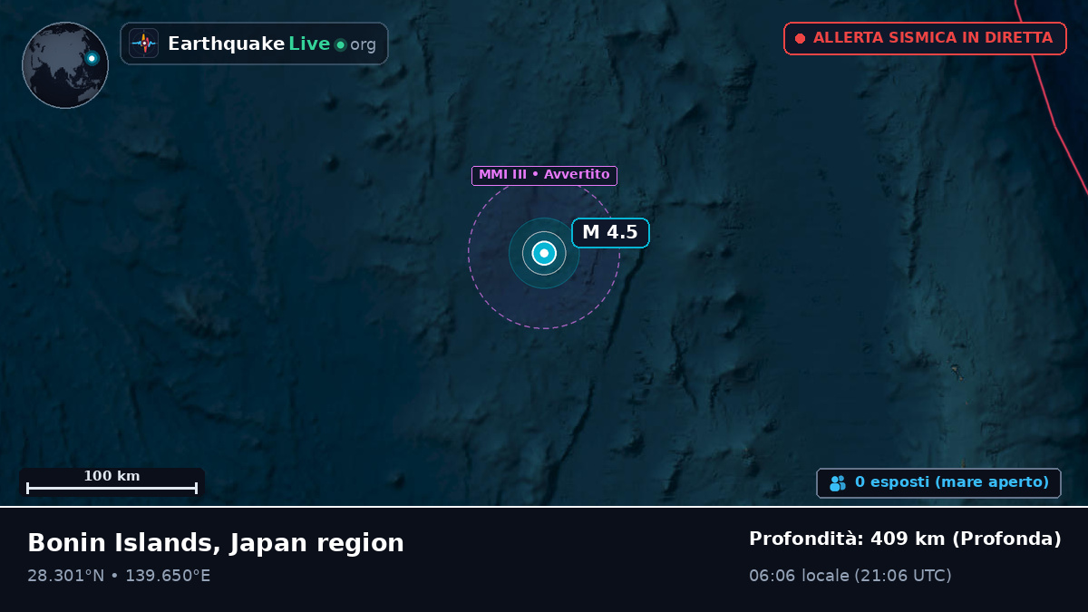 Oceano Pacifico settentrionale (Giappone)