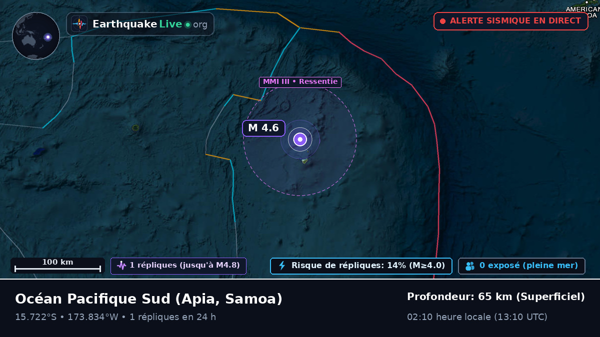 Océan Pacifique Sud (Samoa)