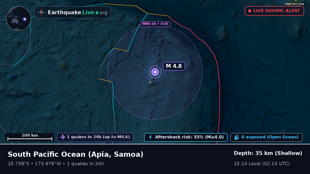 South Pacific Ocean (Samoa)
