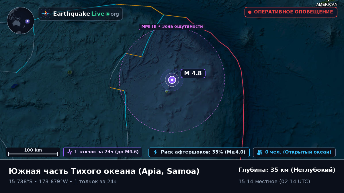 Южная часть Тихого океана (Samoa)