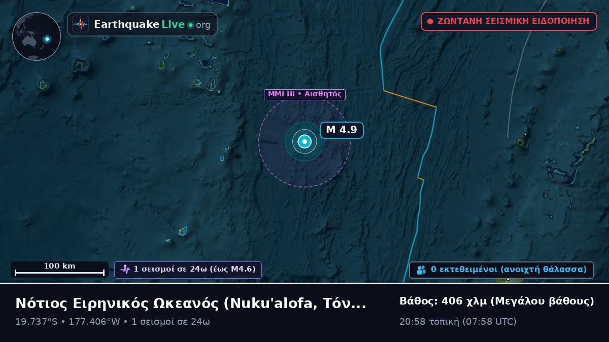 Νότιος Ειρηνικός Ωκεανός (Τόνγκα)