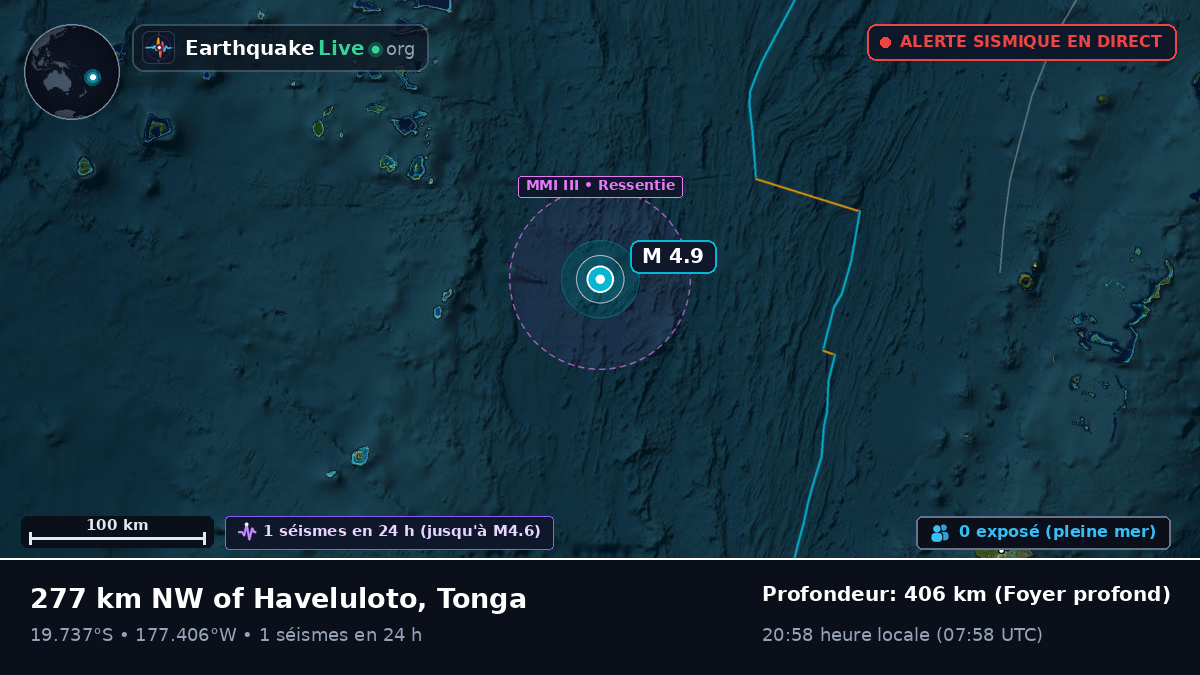 Océan Pacifique Sud (Tonga)