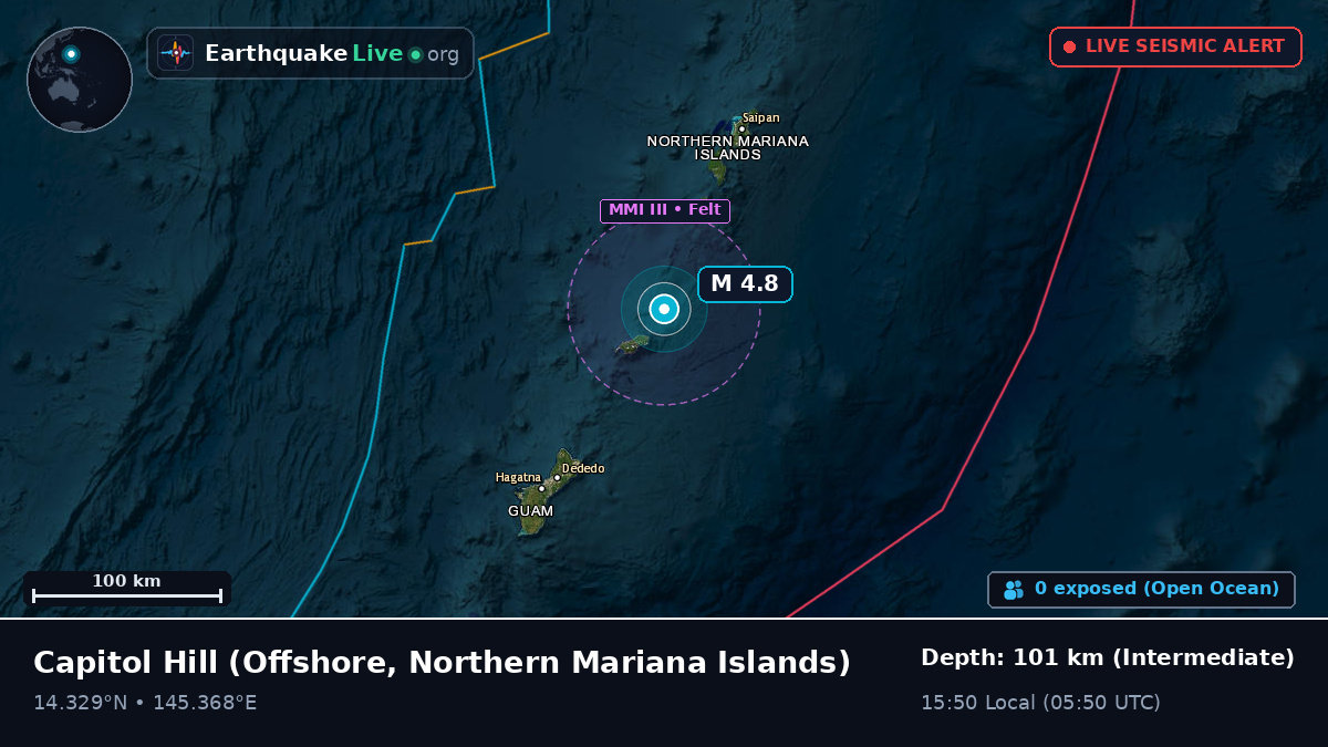 Off the coast of Capitol Hill, Northern Mariana Islands