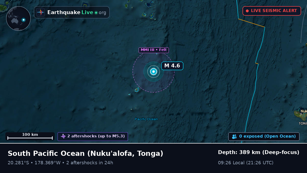 South Pacific Ocean (Tonga)