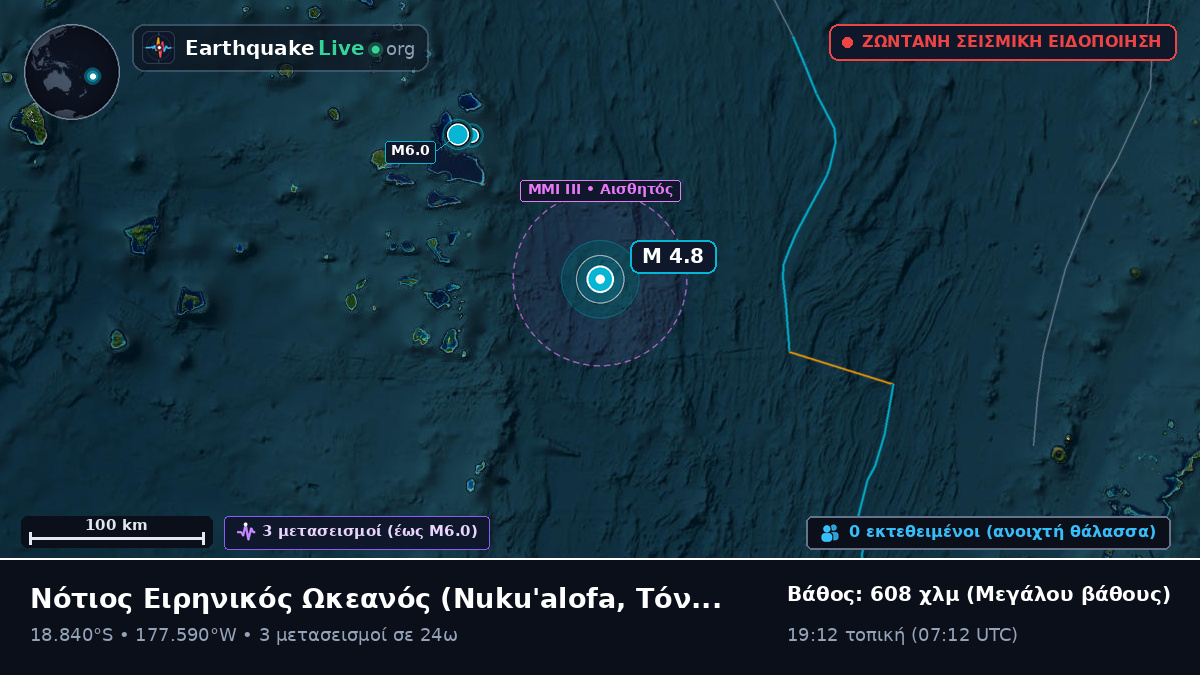 Νότιος Ειρηνικός Ωκεανός (Τόνγκα)