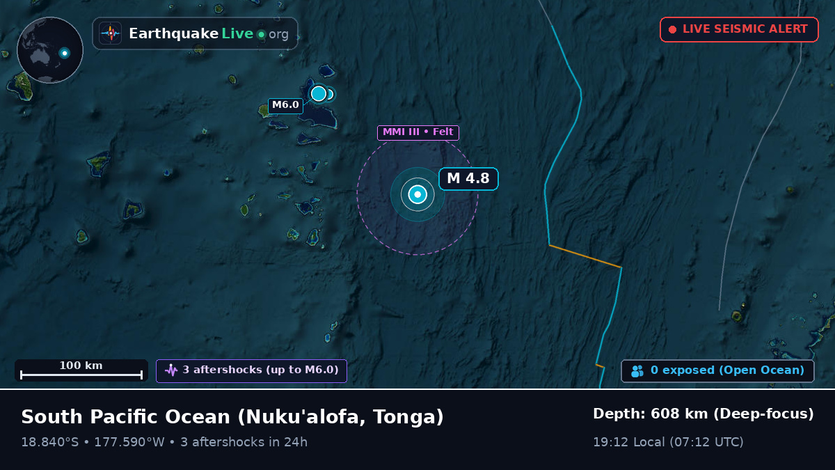 South Pacific Ocean (Tonga)