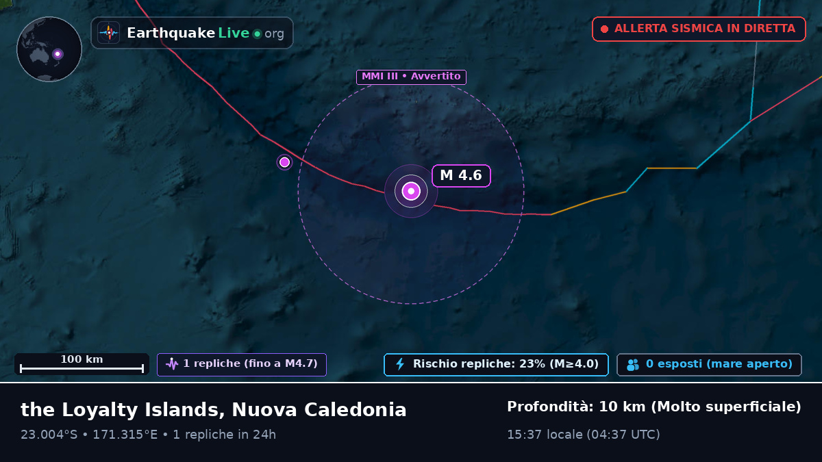 Oceano Pacifico meridionale (Nuova Caledonia)