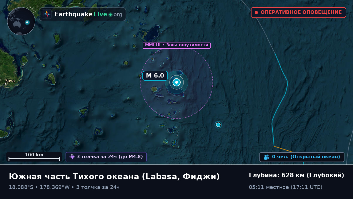 Южная часть Тихого океана (Фиджи)