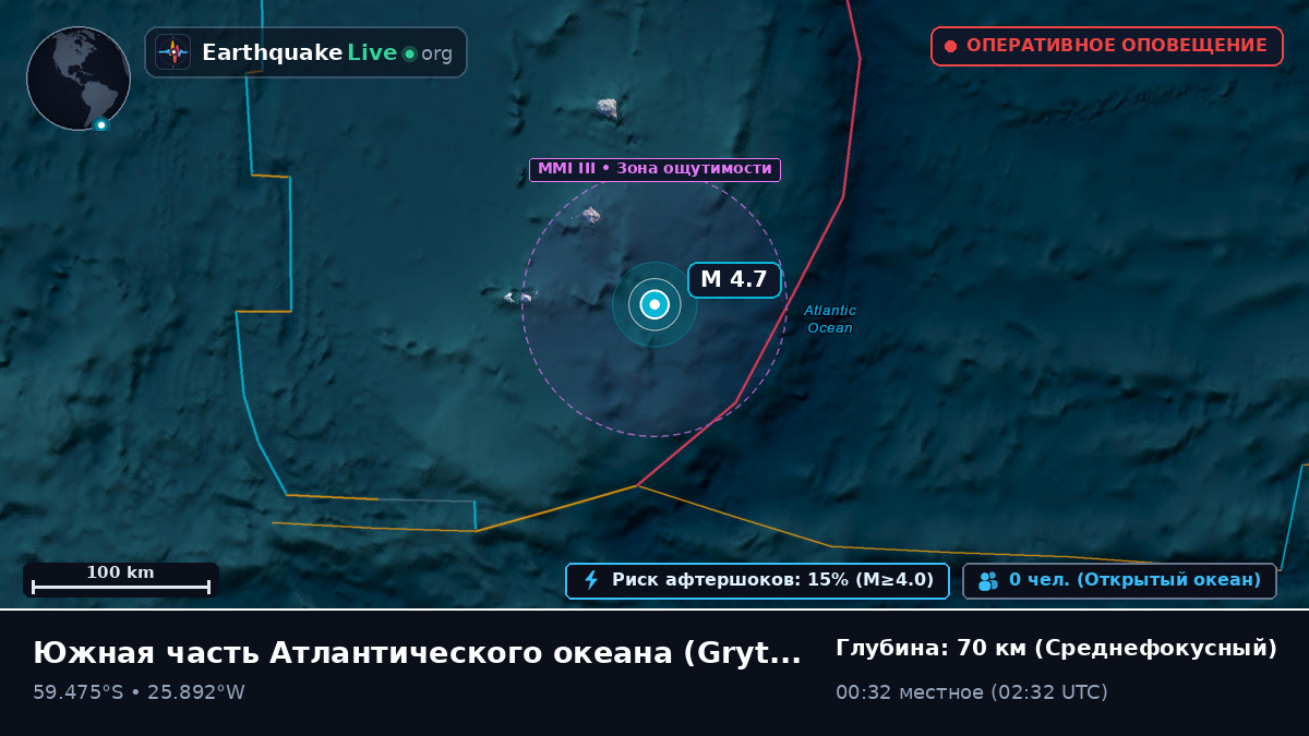 Южная часть Атлантического океана (South Georgia and the Islands)