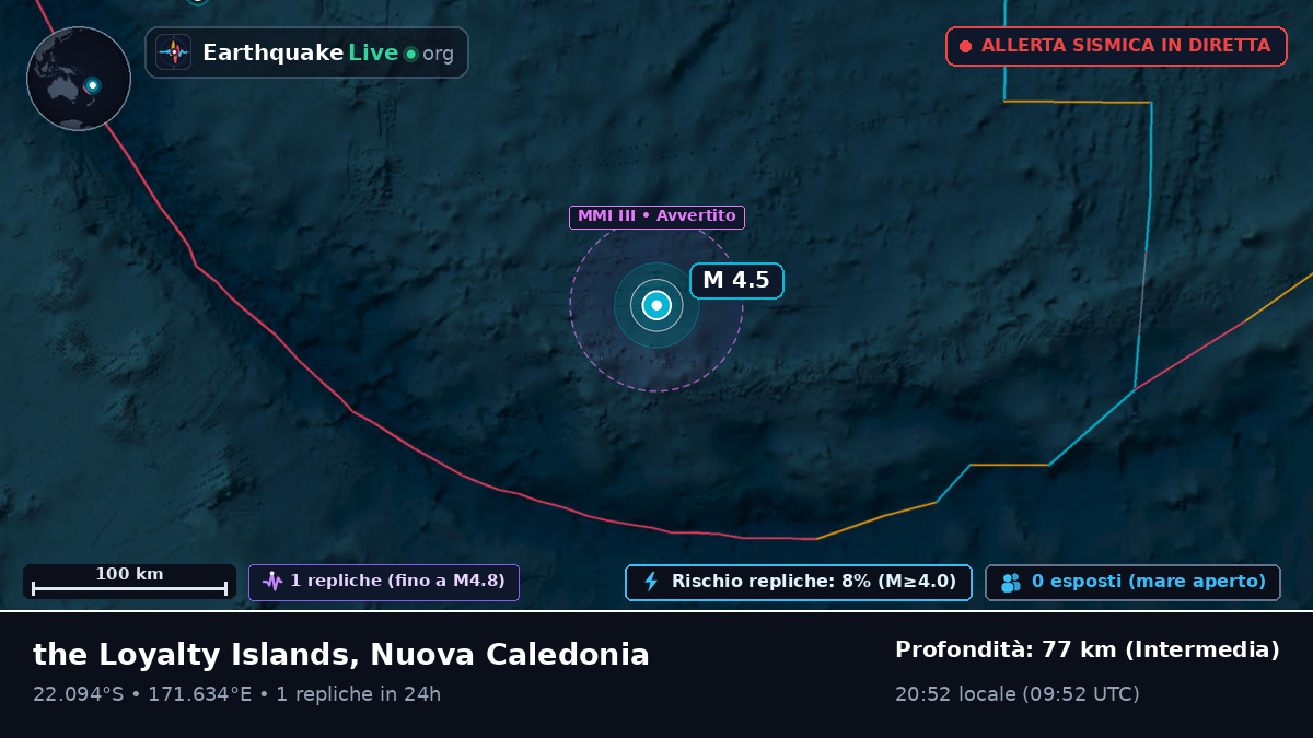 Oceano Pacifico meridionale (Nuova Caledonia)