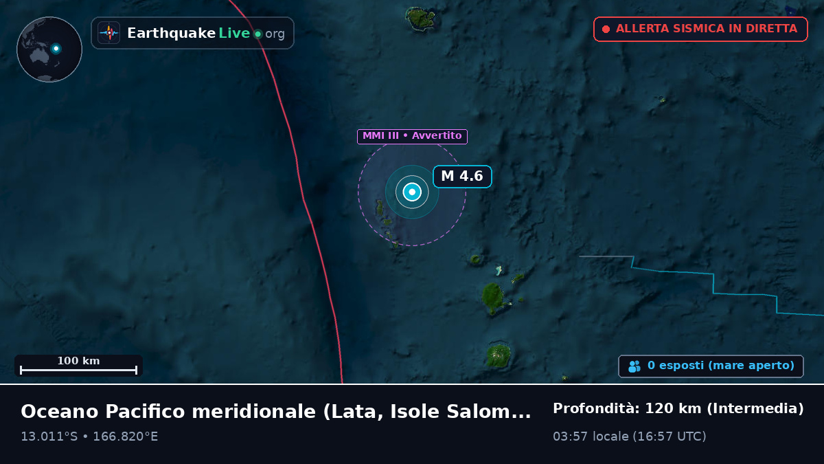 Oceano Pacifico meridionale (Isole Salomone)