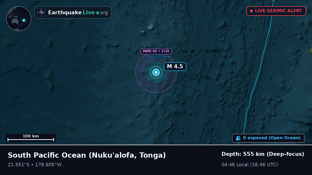 South Pacific Ocean (Tonga)