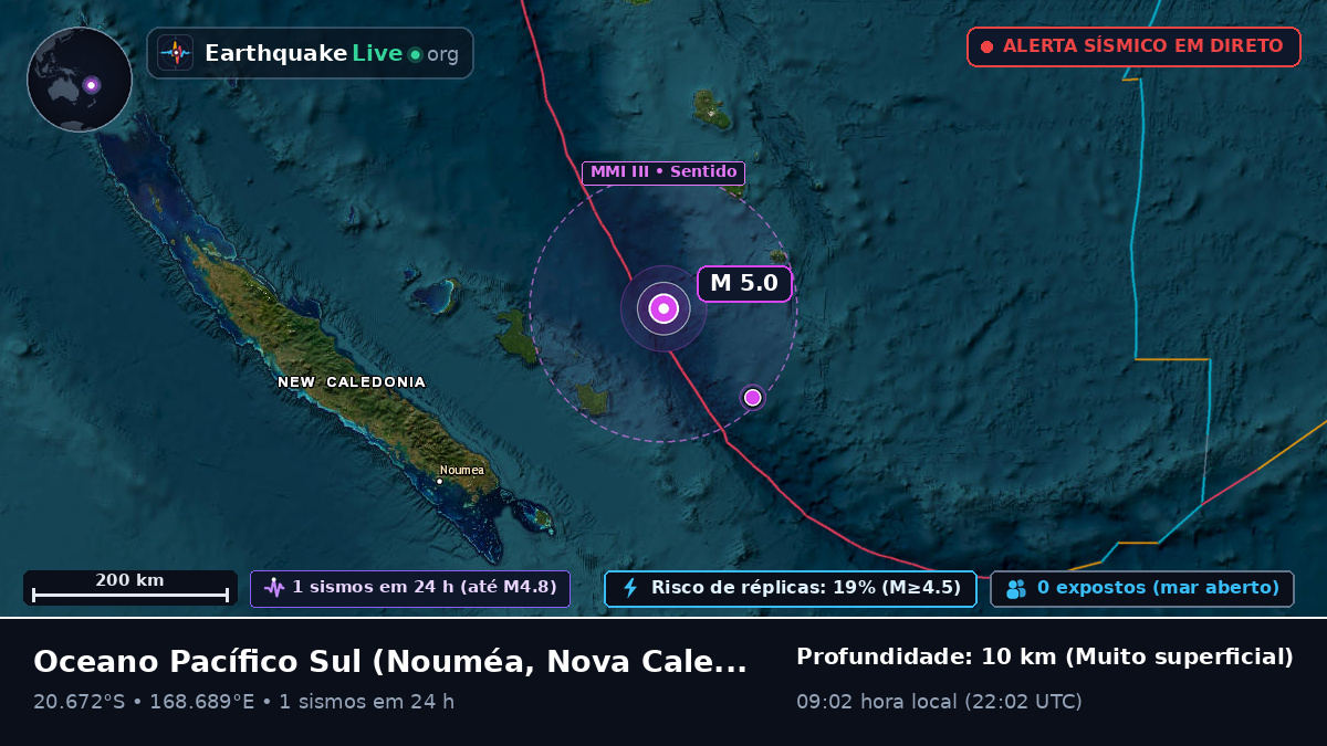Oceano Pacífico Sul (Nova Caledónia)