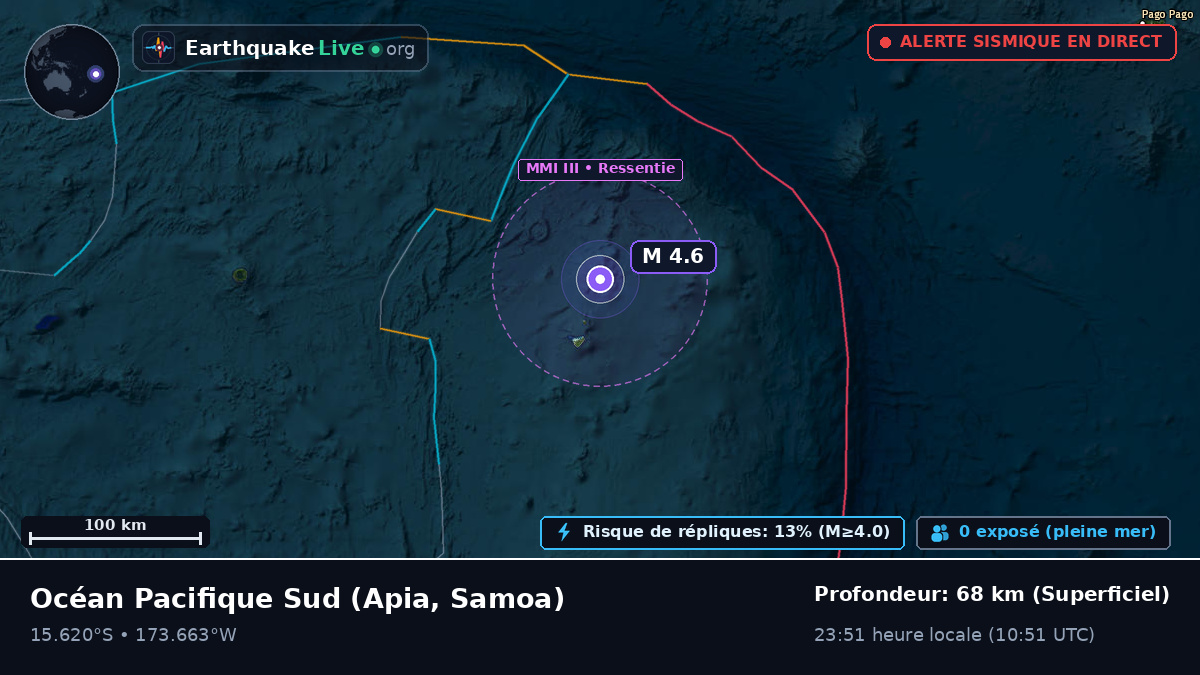 Océan Pacifique Sud (Samoa)