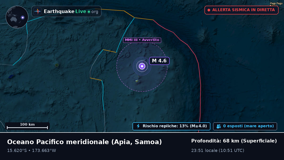 Oceano Pacifico meridionale (Samoa)