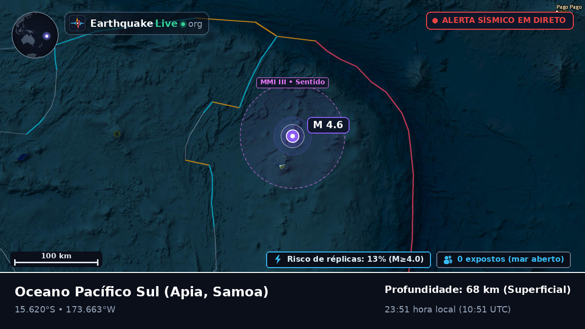 Oceano Pacífico Sul (Samoa)