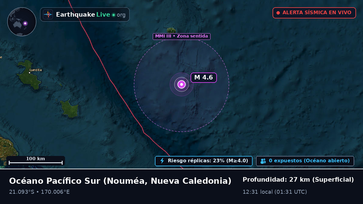 Océano Pacífico Sur (Nueva Caledonia)
