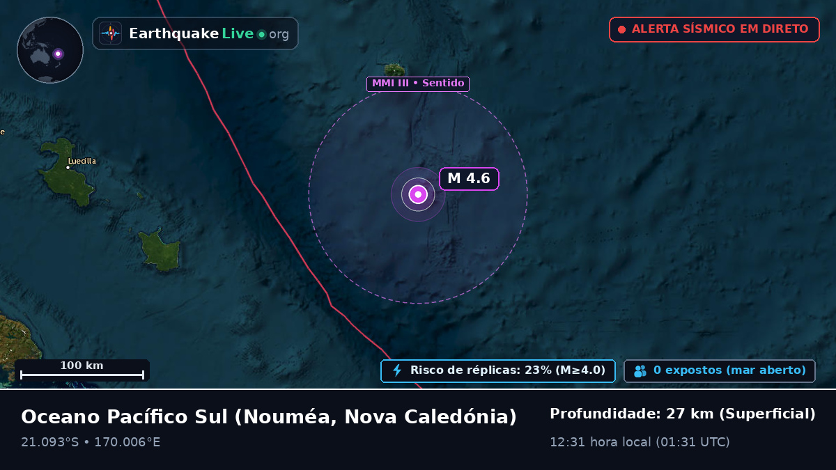 Oceano Pacífico Sul (Nova Caledónia)