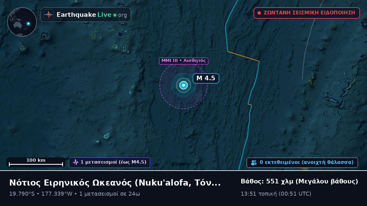Νότιος Ειρηνικός Ωκεανός (Τόνγκα)