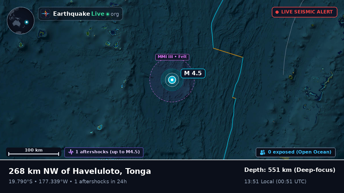 South Pacific Ocean (Tonga)