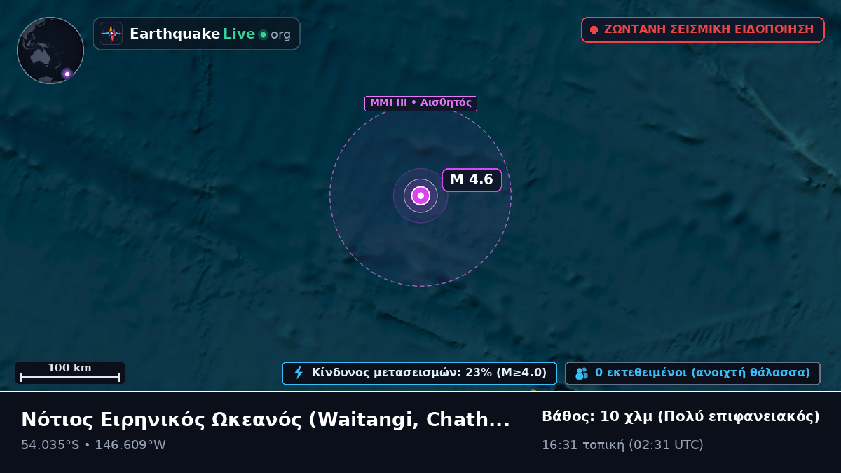 Νότιος Ειρηνικός Ωκεανός (Chatham Islands)