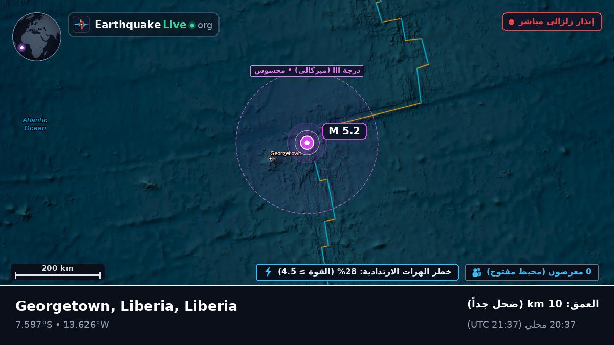 جنوب المحيط الأطلسي (Liberia)