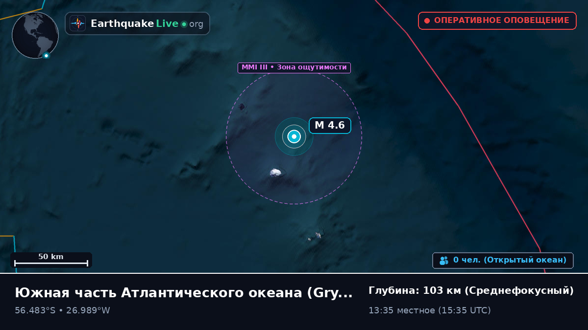 Южная часть Атлантического океана (South Georgia and the Islands)