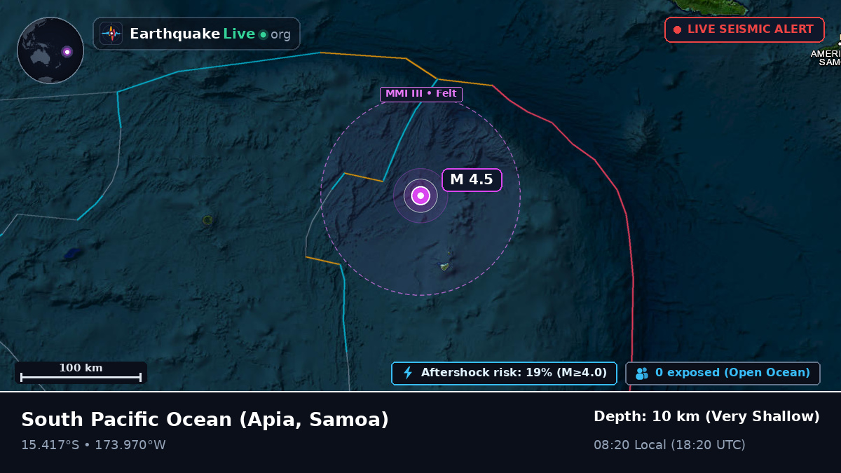 South Pacific Ocean (Samoa)