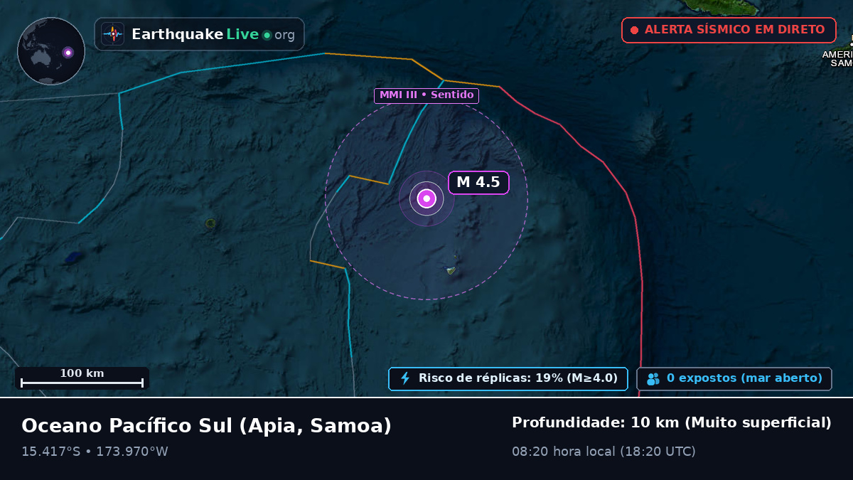 Oceano Pacífico Sul (Samoa)