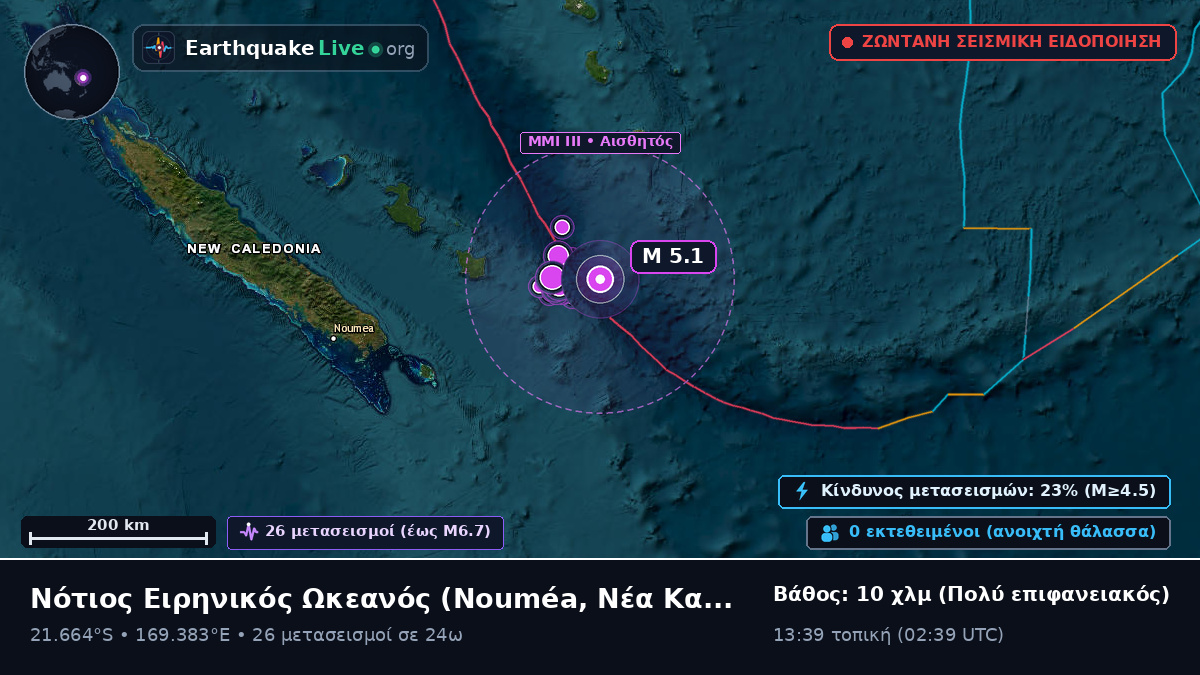 Νότιος Ειρηνικός Ωκεανός (Νέα Καληδονία)