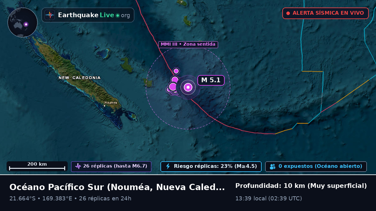 Océano Pacífico Sur (Nueva Caledonia)