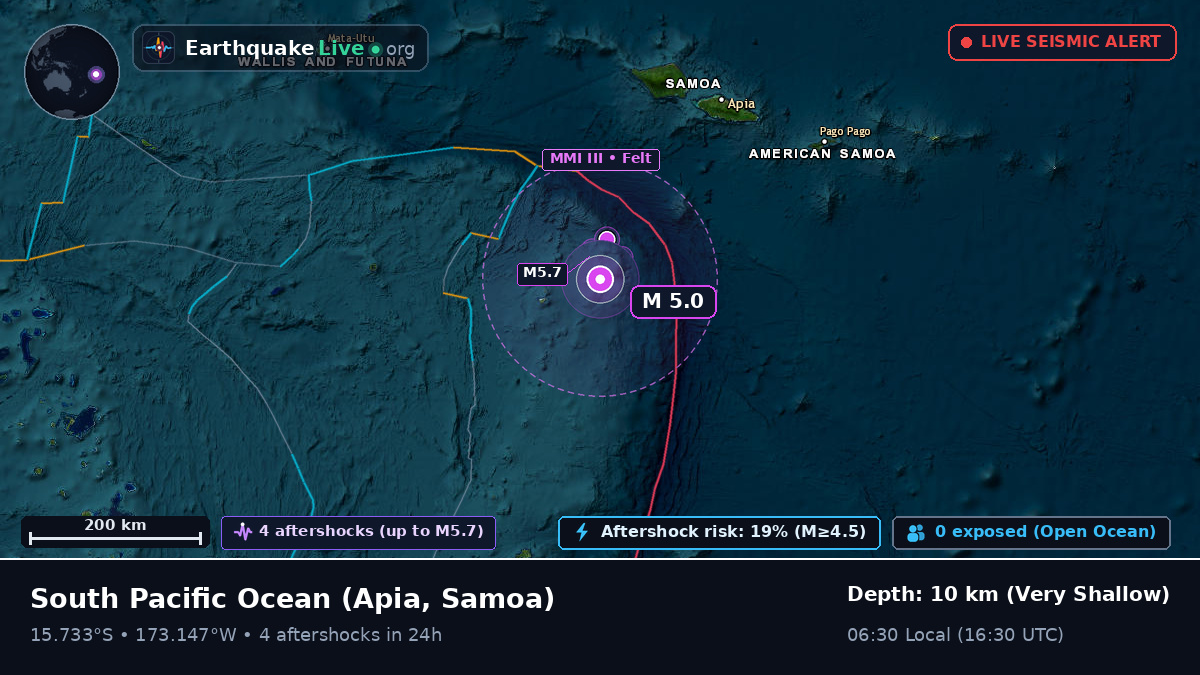 South Pacific Ocean (Samoa)