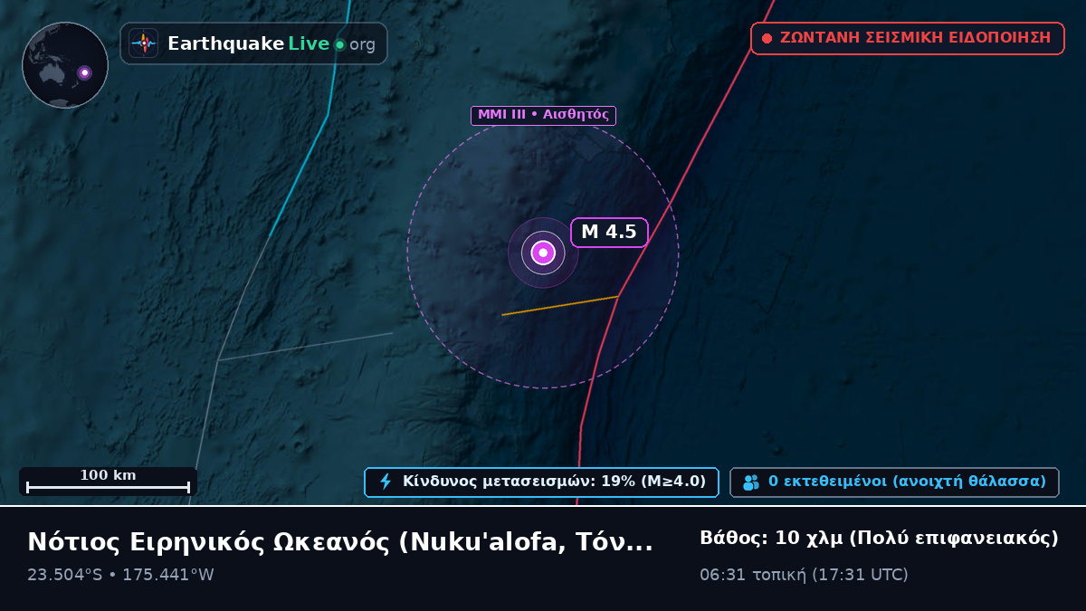 Νότιος Ειρηνικός Ωκεανός (Τόνγκα)
