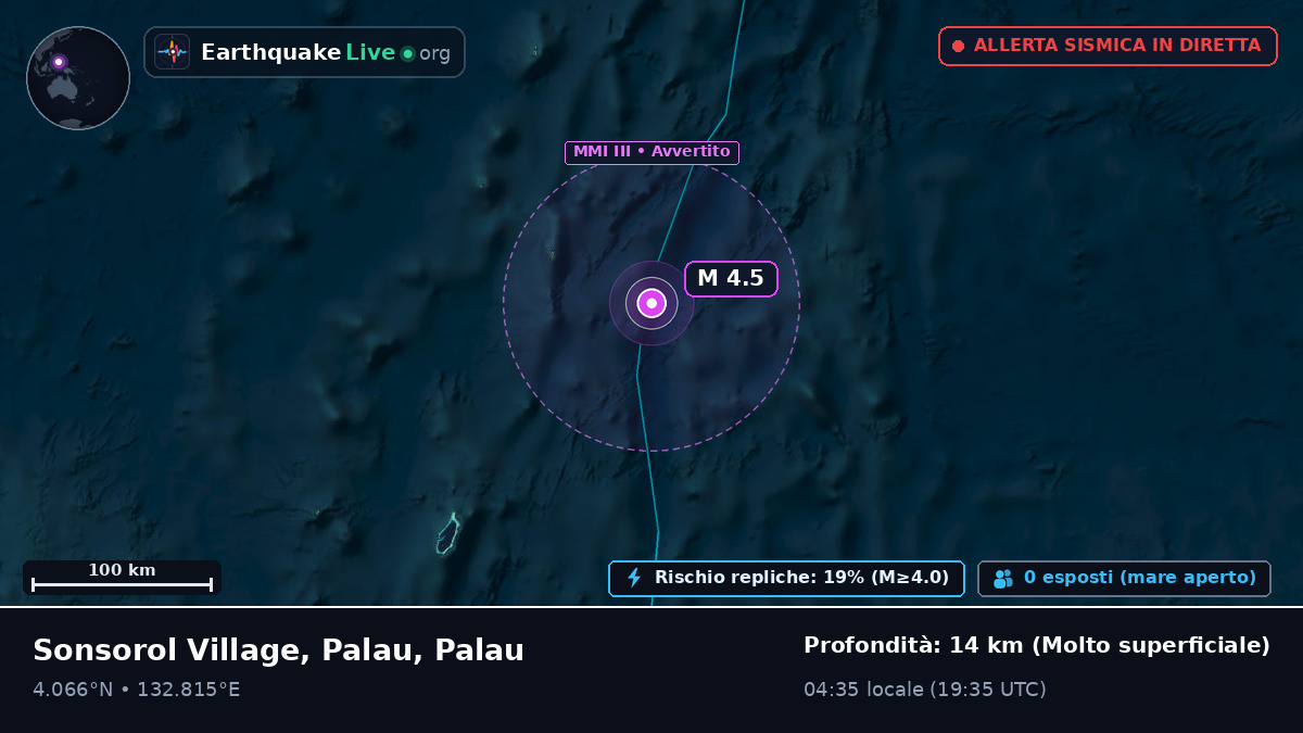 Oceano Pacifico settentrionale (Palau)