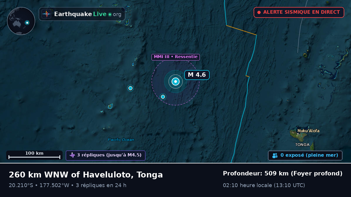 Océan Pacifique Sud (Tonga)