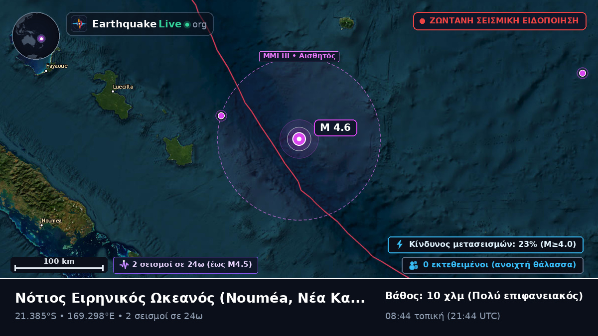 Νότιος Ειρηνικός Ωκεανός (Νέα Καληδονία)