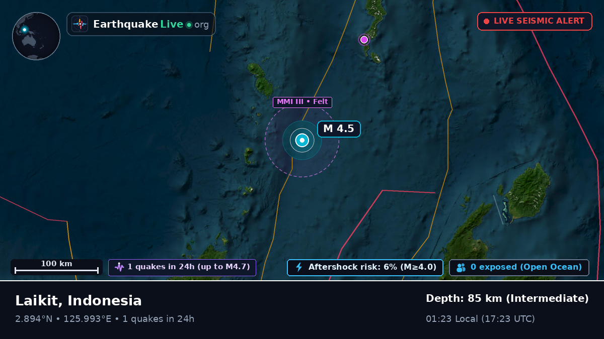 Off the coast of Manado, Indonesia