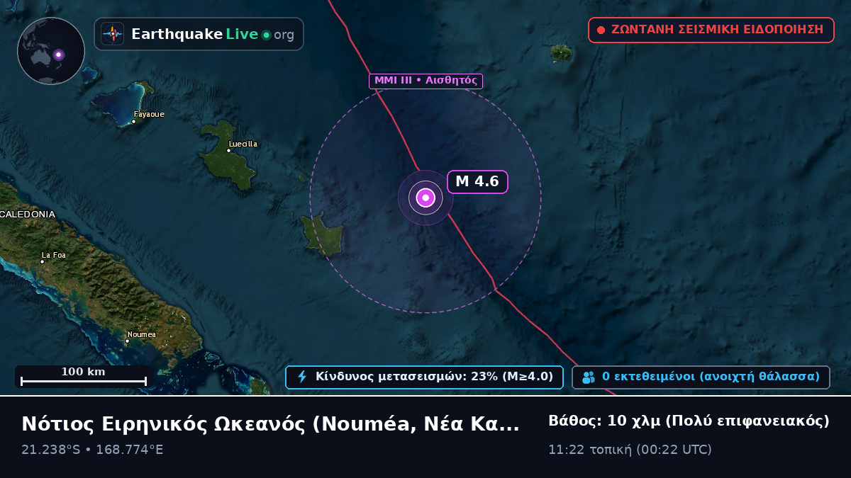 Νότιος Ειρηνικός Ωκεανός (Νέα Καληδονία)