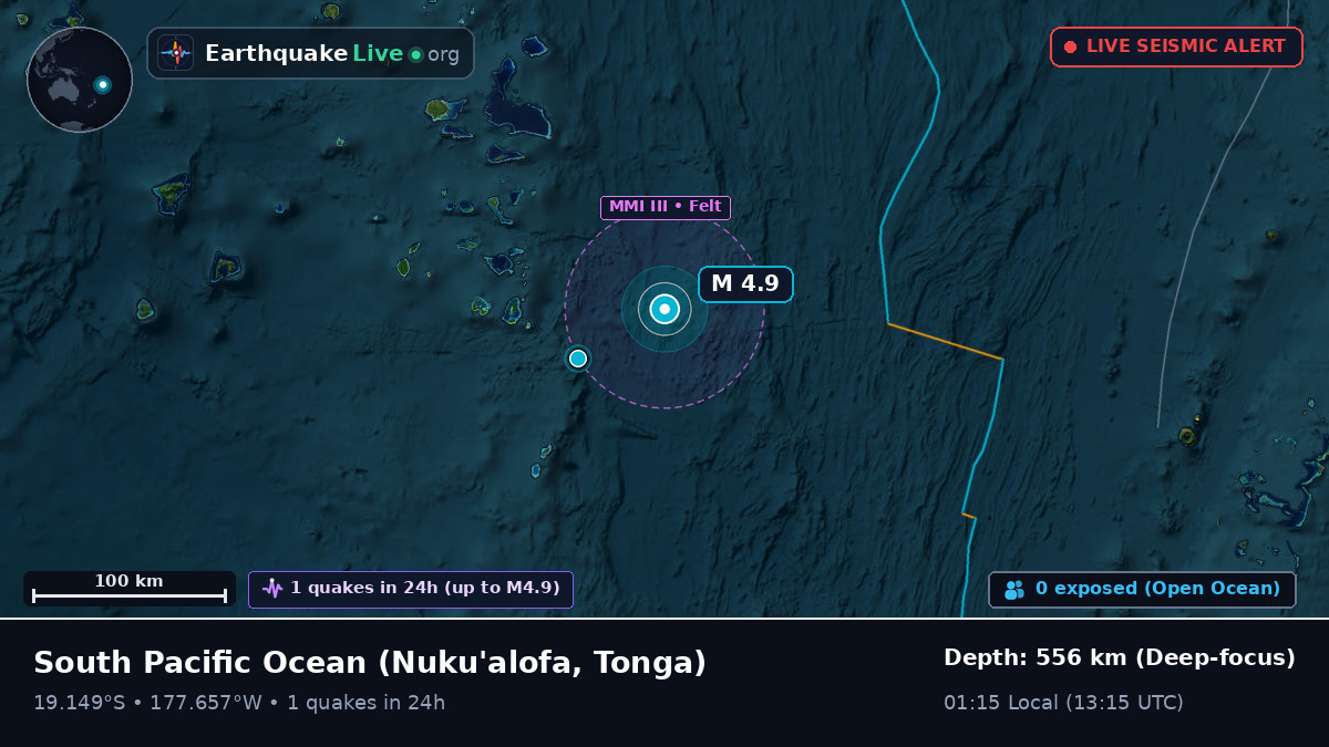 South Pacific Ocean (Tonga)