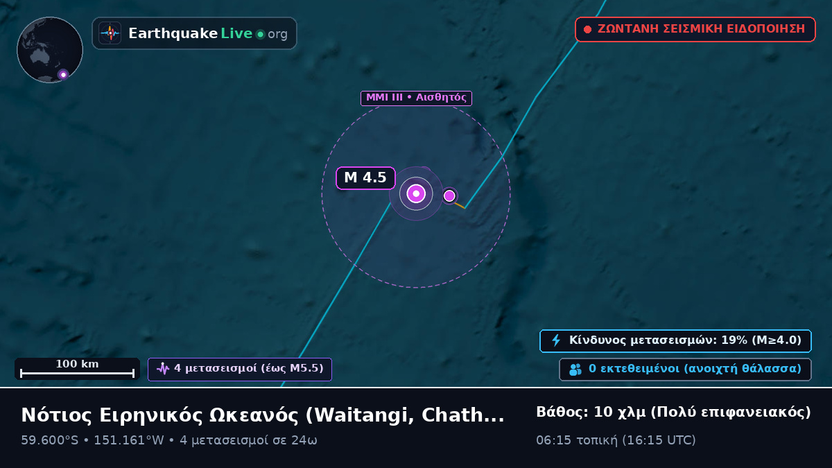 Νότιος Ειρηνικός Ωκεανός (Chatham Islands)
